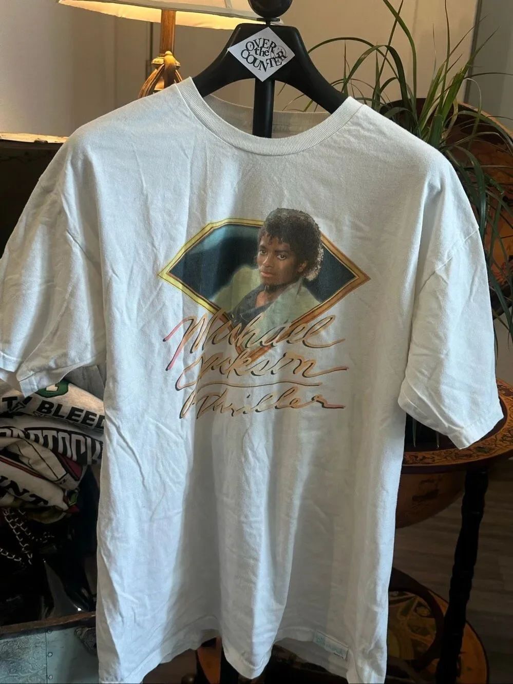 Vintage Michael Jackson Thriller Short Sleeve Graphic Print Tee